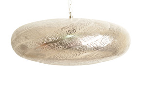 Moroccan Style Brass Pendant Light – Perfect ceiling fixture for dining tables or breakfast nooks, combining handmade quality with ambient brass lighting.